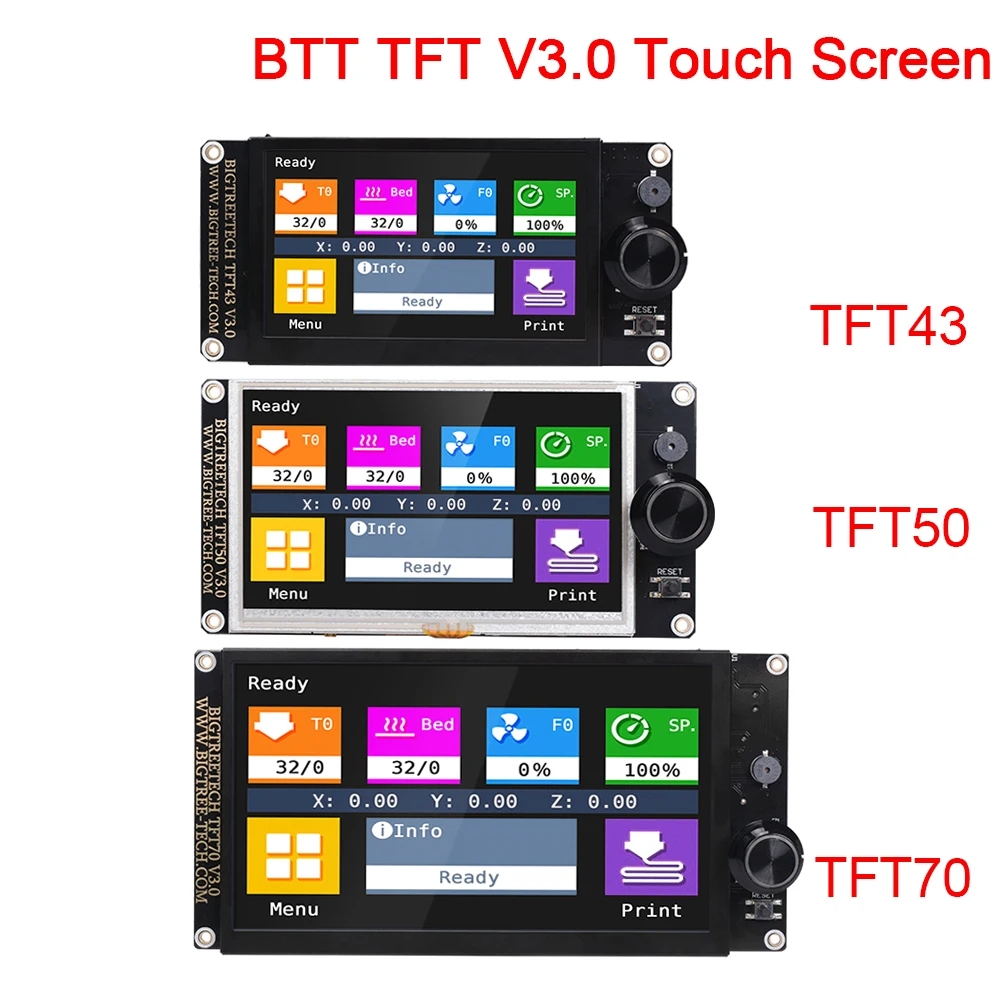Сенсорный экран BIGTREETECH TFT43 TFT50 TFT70 TFT28 V3.0 12864LCD Запчасти для 3D принтера TFT35 MKS Ender 3/5 SKR