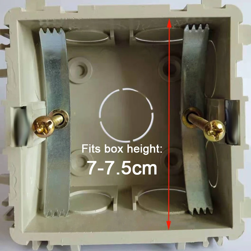 Parafuso de Reparo Caixa de Junção Interruptores de Parede 86 tipo Caixa Conjunto Escura Aço Manganês Substituir Velho Fixo Soquete Montagem Cassete Reparação 10 - 20 2 caixa de junção interruptores de parede fixo