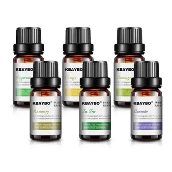 

6pcs/set Natural Essential Oils For Aromatic Aromatherapy Diffusers Oil Essential green Tea Aroma Lavender Care Oil skin W1A1