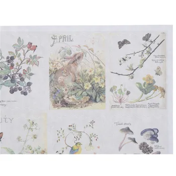 

Kawaii Hand-Painted Flower Plants Adhesive Stickers Decorative Stickers DIY Decoration Diary Stickers