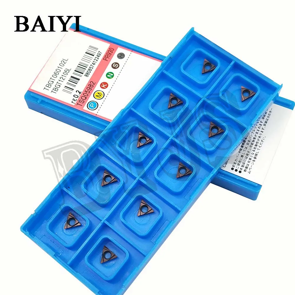 10 шт. TBGT060102L PR930 TBGT060104L PR930 твердосплавные вставки TBGT060102L TBGT060104L токарный станок с ЧПУ для резки токарных инструментов