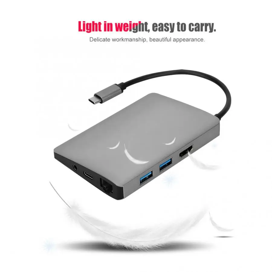 Тип C к HDMI Displayport tf-карта USB3.0 адаптер концентратор Gigabit Ethernet док-станция