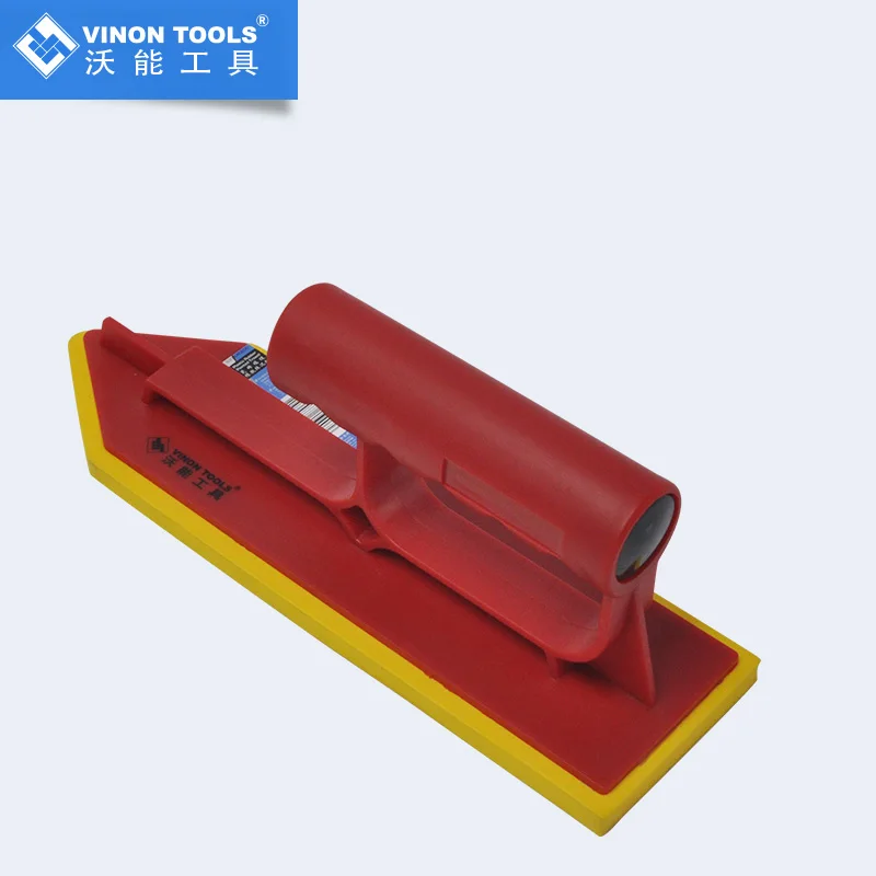 Concrete Hard Rubber Fish Mouth Float Trowel Dry Lining Plastering Spatula Grout Tiling Tool Construction Tool Plaster Trowel 2