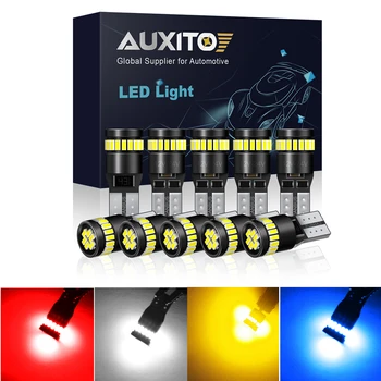 

AUXITO 10PCS Super Bright Canbus T10 Led Auto Lamps 194 168 2825 Led Interior Light 6000K White Red Yellow Blue Day Light L