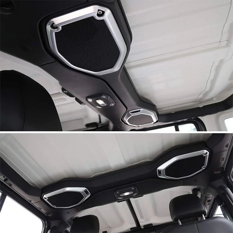 Интерьерные молдинги для Jeep Wrangler JL, автомобильный динамик на крыше, кольцо, декоративная наклейка для Jeep JL Wrangler, аксессуары
