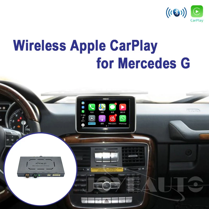 Joyeauto Беспроводной Wi Fi Apple Carplay для Mercedes G class W463 12 15 NTG4.5/4 7 воспроизведение