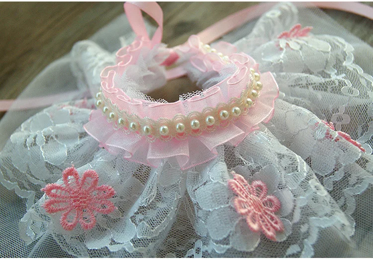 Lace Cats Collar Bib Adorable Pleated Elastic Mesh Pet Bibs Lace Ribbon Trims Toy Dolls Skirts Collar For Dog Cat Pet Clothing Lace Cats Collar Bib Adorable Pleated Elastic Mesh Pet Bibs Lace Ribbon Trims Toy Dolls Skirts Collar For Dog Cat Pet Clothing