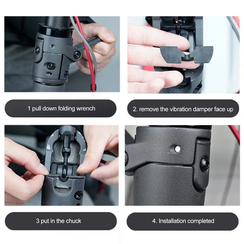 Передняя вилка электрического скутера демпфирующая резиновая накладка