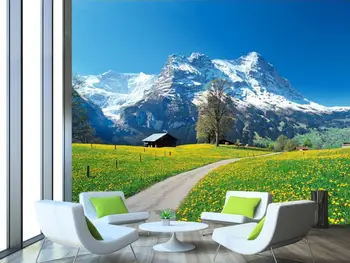 

[Self-Adhesive] 3D House In The Landscape 9963333 Wall Paper mural Wall Print Decal Wall Murals