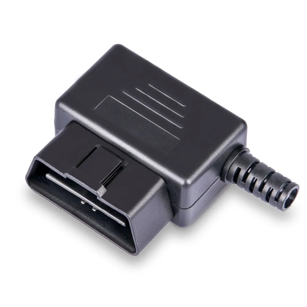 16pin OBD2 Мужской Разъем 90 градусов под прямым углом J1962m разъем с защелкой корпуса автомобиля авто диагностический разъем