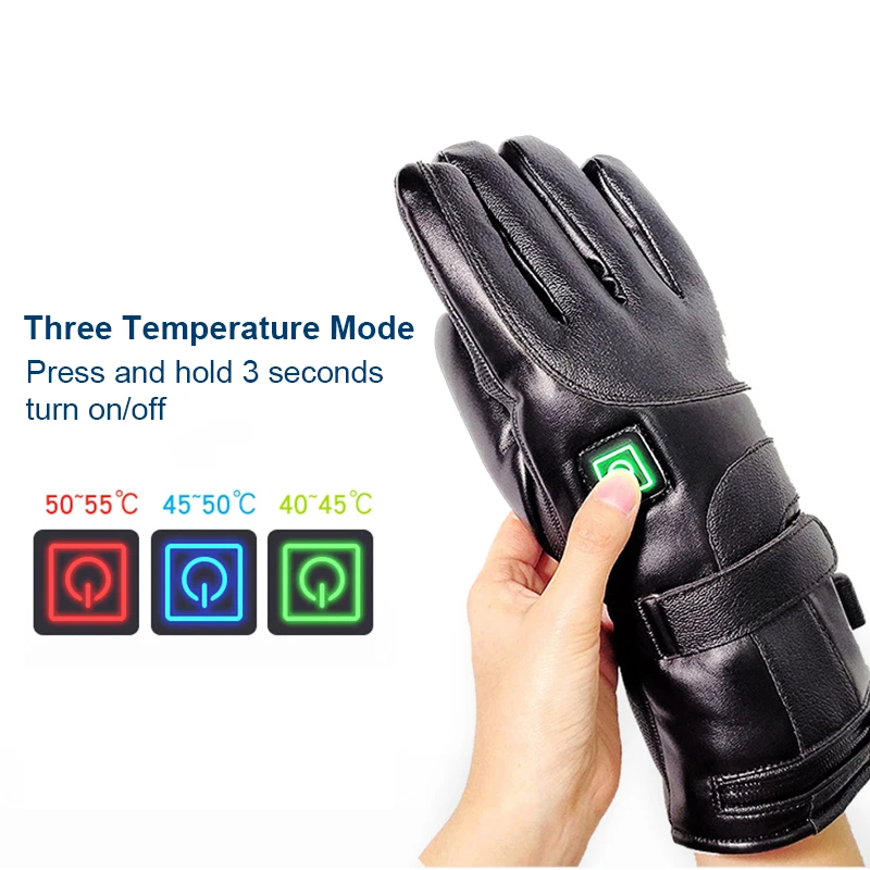 CALOFE велосипедные перчатки водонепроницаемые с подогревом Guantes Moto сенсорный экран на батарейках мотоциклетные гоночные перчатки для верховой езды зимние