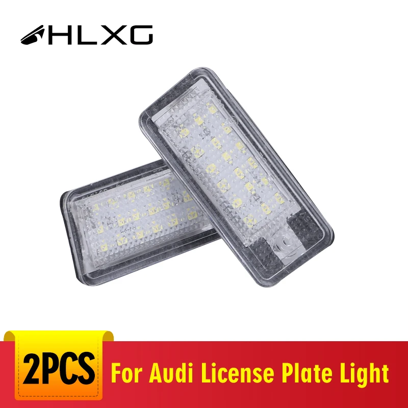 

Car LED License Plate Lights For Audi A3 S3 A4 S4 B6 A6 / C6 (4F) S6 A8 / S8 D3 (4E) Q7 RS4 RS6 Plus Car Exterior Accessories