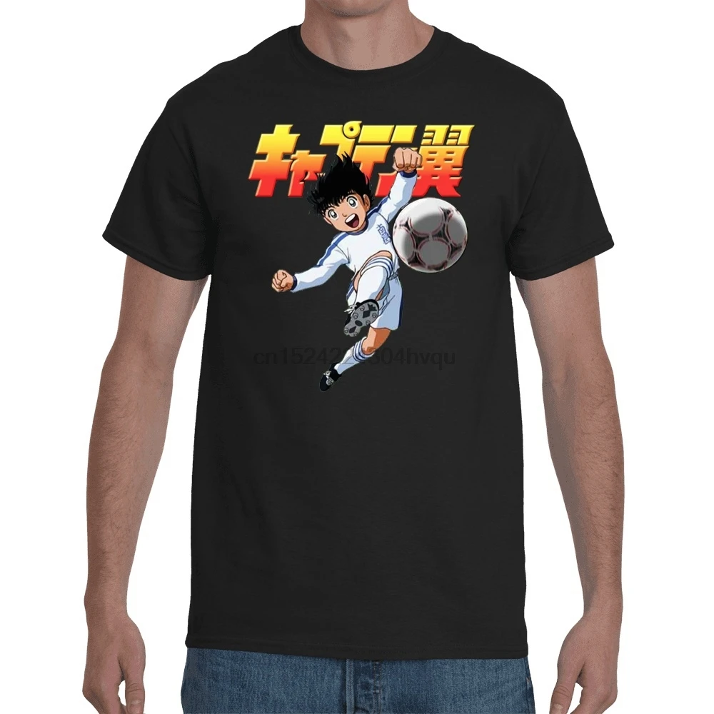 Футболка Olive Tom_Captain Tsubasa Повседневная футболка Топы с принтом круглым вырезом