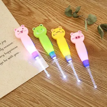 

Baby Ear Cleaner Spoon LED Flash Light Ear Wax Curette Picker Visual Children Earpick Eer Wax Dig Remover Health Care Tool