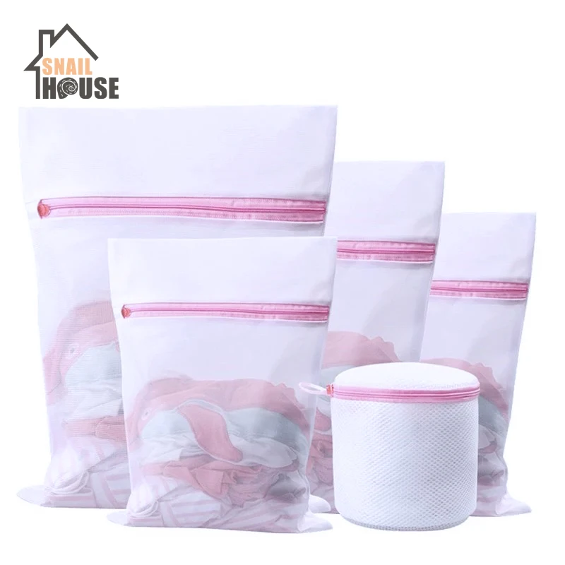 Snailhouse Clothes Washing Machine Laundry Bra Aid Lingerie Mesh Net Wash Bag Sweater Knitted Protection Bag Not Deformed Pouch