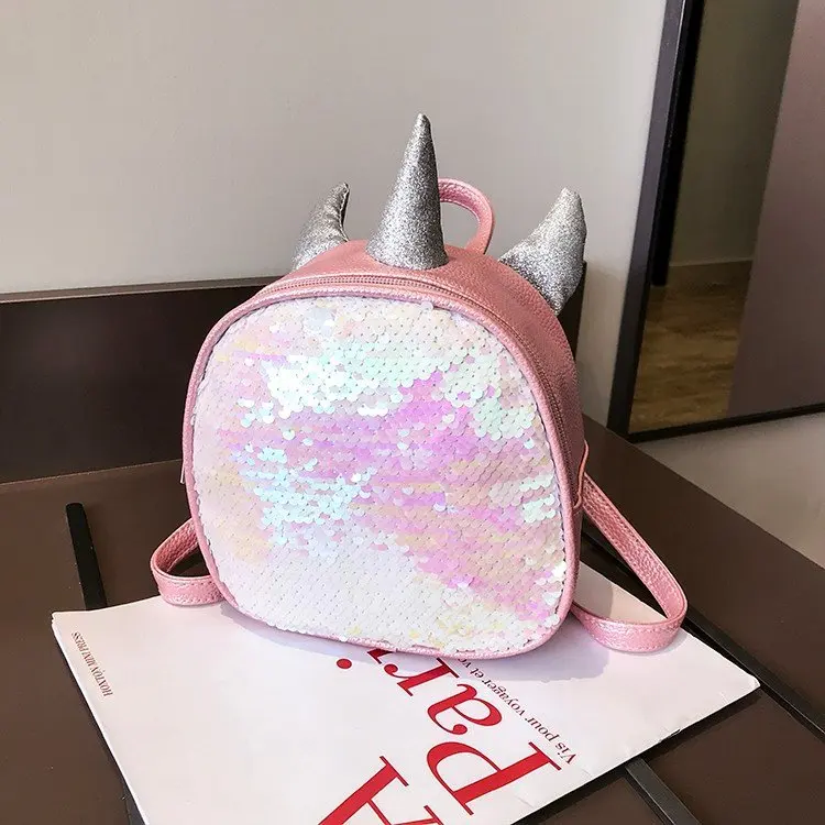 Children Extra Small Backpack Princess Kids Girls Cute Sequin Travel Backpack GIRL'S Sequin Unicorn Backpack