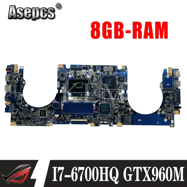 $US $279.61  New N501VW Laptop motherboard for ASUS ROG G501VW G501V N501V original mainboard 8GB-RAM I7-6700HQ 