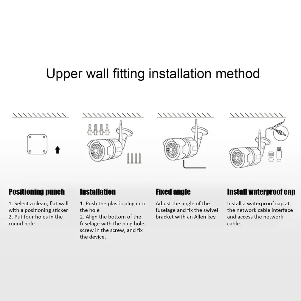 Ip-камера Wifi Hd камера беспроводная светодиодная Irinfrarossi Ip cam Tf 36 Светодиодная внешняя Интерком инфракрасная камера ночного видения