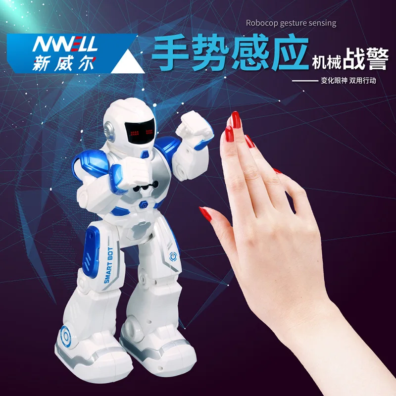 

Machinery Cops Rechargeable Version Electric Smart Remote Control Robot Toy