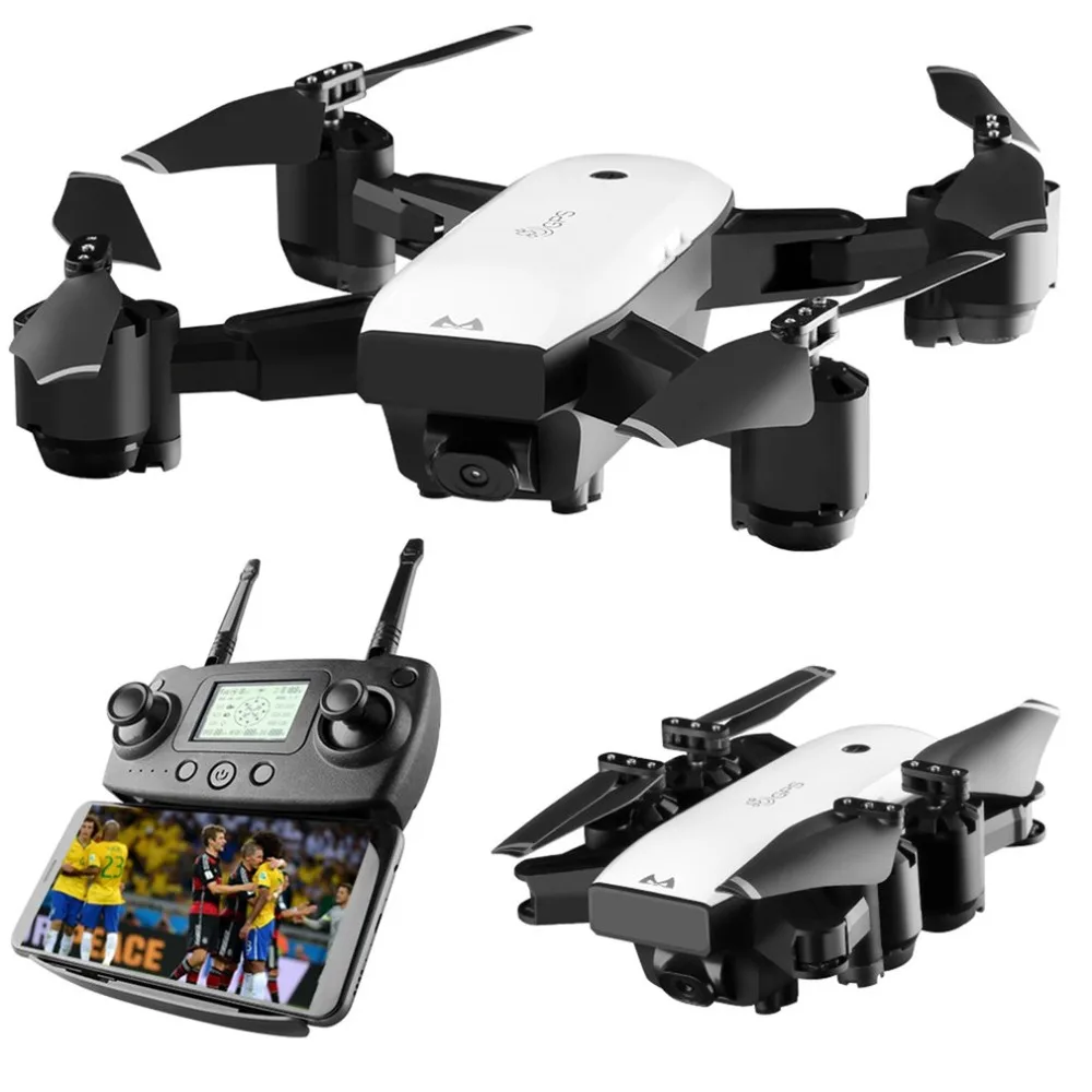 

SMRC S20W 20min 150M 2.4G Gyro Mini Wifi Drone With 120 Degree Wide Angle 1080MP Camera Altitude Hold RC Quadcopter with RC box