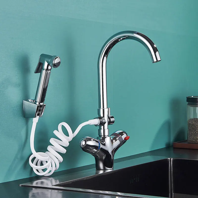 Robinet De Cuisine Trend S Monocommande - Chrome, Bec Rotatif, Raccord Uniquick 12 Mm