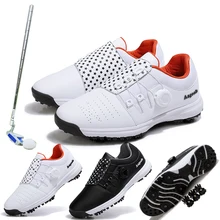 Gorący sprzedawanie profesjonalne męskie buty golfowe antypoślizgowe spike buty golfowe outdoor sports training golf coach duże rozmiary buty golfowe