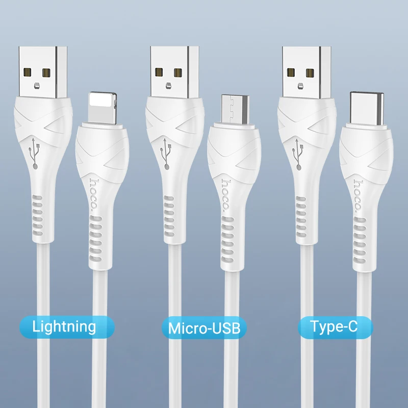 hoco зарядный кабель для lightning Micro USB C Type C 2.4A передача ...