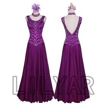 

Ballroom Dance Dress Standard Skirt Competition Dress Costumes Performing Dress Customize New Arrival Adult Kids