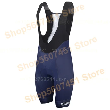 

Roubaix Cycling Bib Shorts Blue And Black Cycle Bottom 2020 New Breathable Technology Non-slip Webbing Short 9D Gel Pad Pants