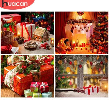 

HUACAN Paint By Number Christmas Gift HandPainted Painting Art Gift DIY Pictures By Numbers Home Decoration