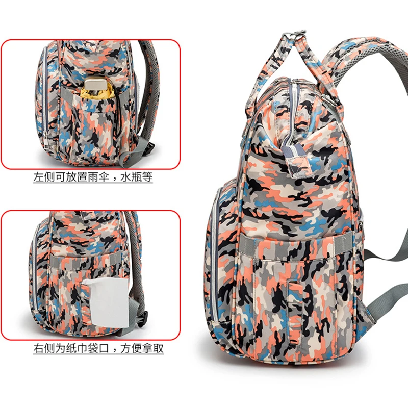 Maternity Travel Backpack Handbag Nappy Diaper Bag for Mom Multicolor Stroller baby care Portable