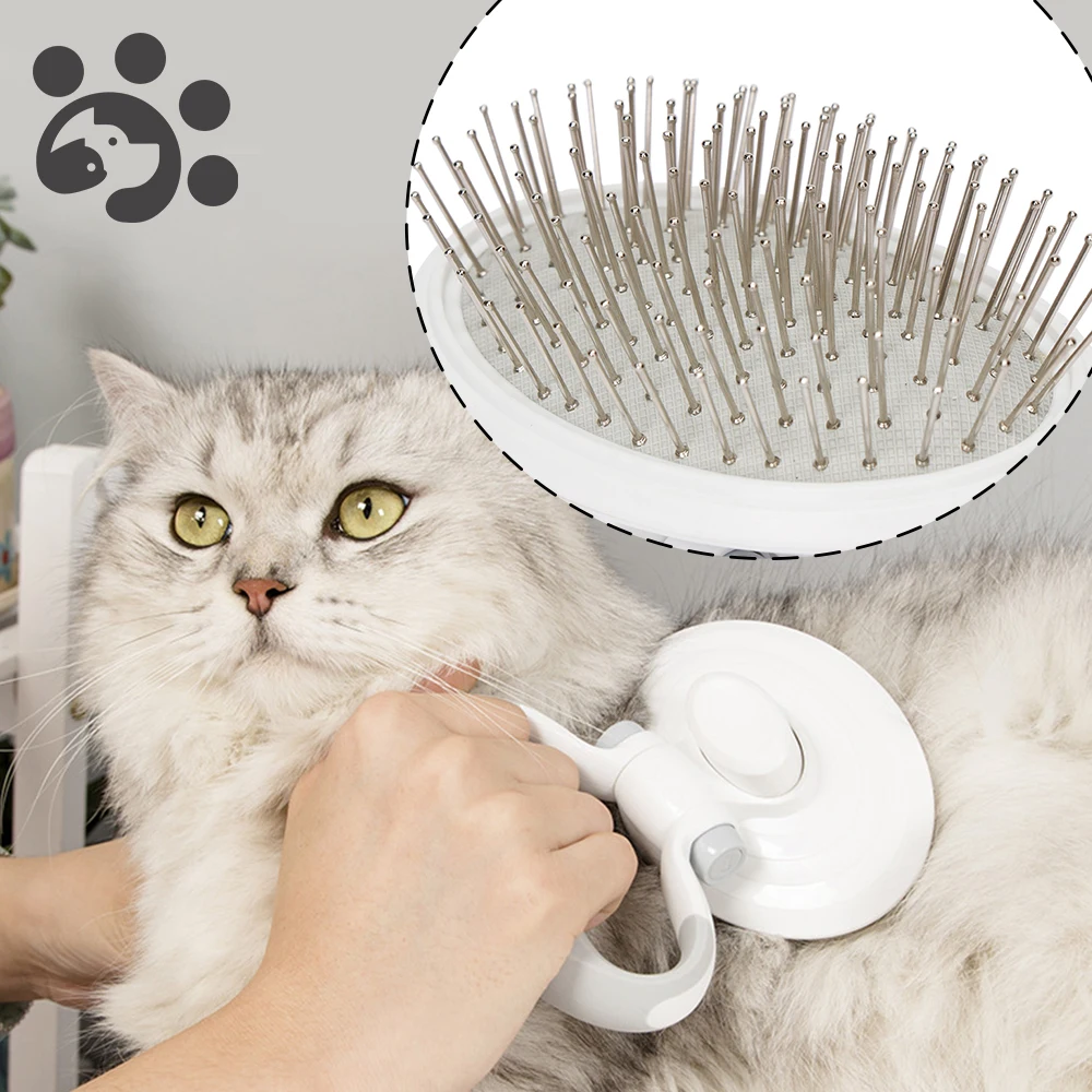 

Pet Hair Remover for Cats Dog Grooming Brush Metal Comb for Dogs Cleanup Removes Hairs Cat and Dogs Pet Grooming M003-S