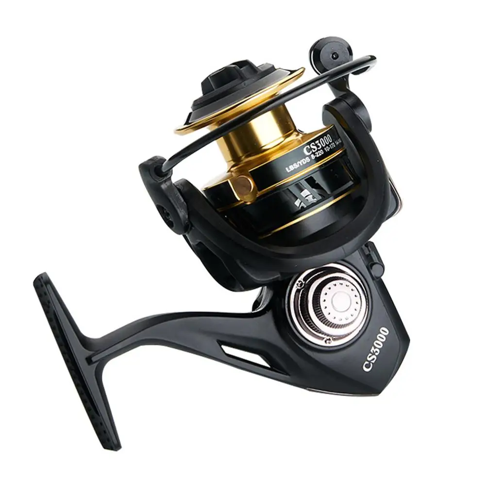 HiMISS 5 axis No clearance Rotating Fishing Reel Sealed bearing