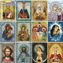 

PhotoCustom Acylic Painting By Numbers Reglion Figure Kits Modern Picture By Numbers on Canvas Wall Art Diy Gift