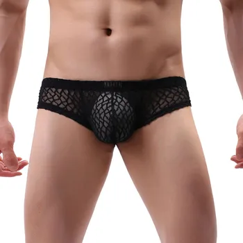 

Mens Sexy Lace Underwear Shorts Underpants Soft Briefs Panties Men's Sexy Brief Shorts Cueca Male Panties ropa interior hombre