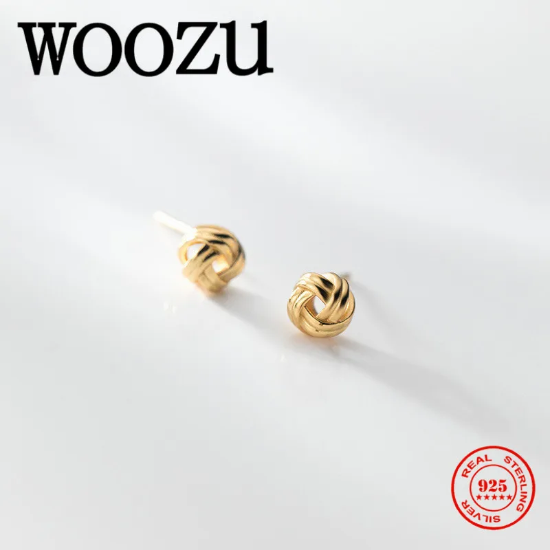 WOOZU модная куртка с надписью Mini небольшой конопли мяч серьги гвоздики для женщин