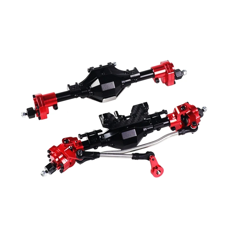 Алюминиевый CNC анодированный полный передний портальный мост для 1/10 RC Гусеничный автомобиль осевой SCX10 II 90046 90047 Запчасти для обновления