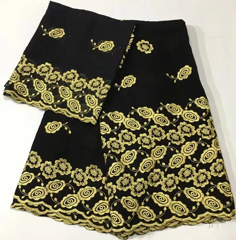 

Swiss lace fabric cotton fabric swiss voile lace in switzerland 2+5yards embroidered nigerian lace fabrics for dress HS-A63