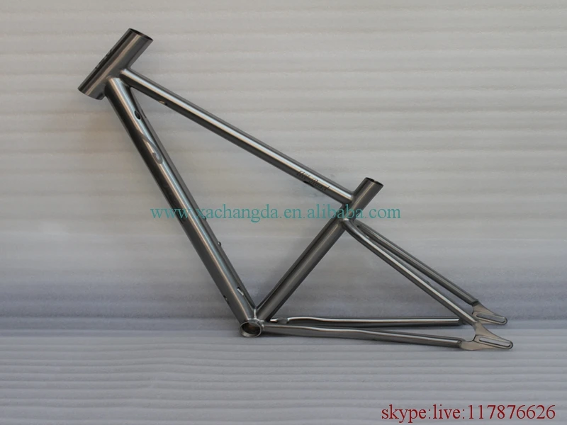 Titanium mtb велосипедная Рама с 44 мм передней рамой раздвижные плавкий предохранитель BSA нить ВВ основа