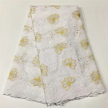 

2020 New Arrival African Dry Laces Fabrics Superb Shikly Swiss Voile Laces In Switzerland Nigerian Laces Garment Sewing lc66-824