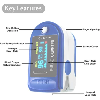 

MOOEN Portable Finger Oximeter Fingertip PulseOximeter Medical Equipment With OLED Display Heart Rate Spo2 PR Pulse Oximeter