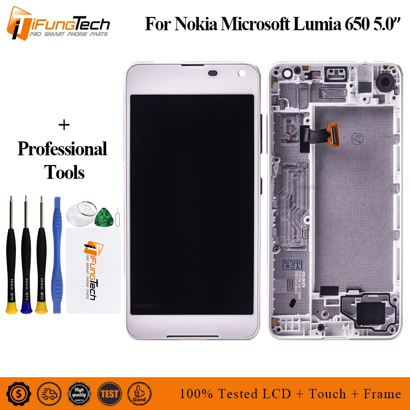 Новый ЖК-дисплей для Nokia Lumia 650 RM-1152 RM-1154 RM-1109 LCD дисплей сенсорный экран дигитайзер