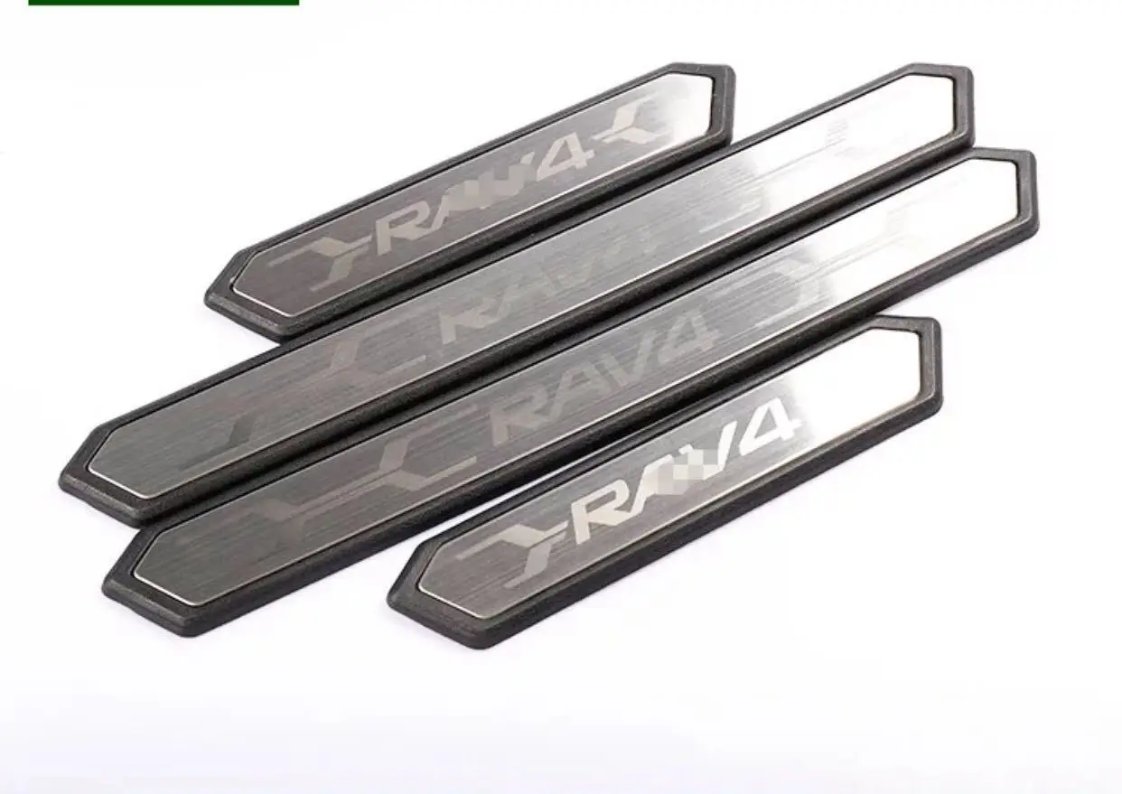 

19-Toyota RAV4 Plastic Base Extraposition Article Threshold Plastic Base Set Welcome Pedal Only Modified