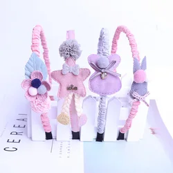 Children Headwear Headband Handmade Flower Cloth Headband Exquisite Flowerhead Hair Accessories