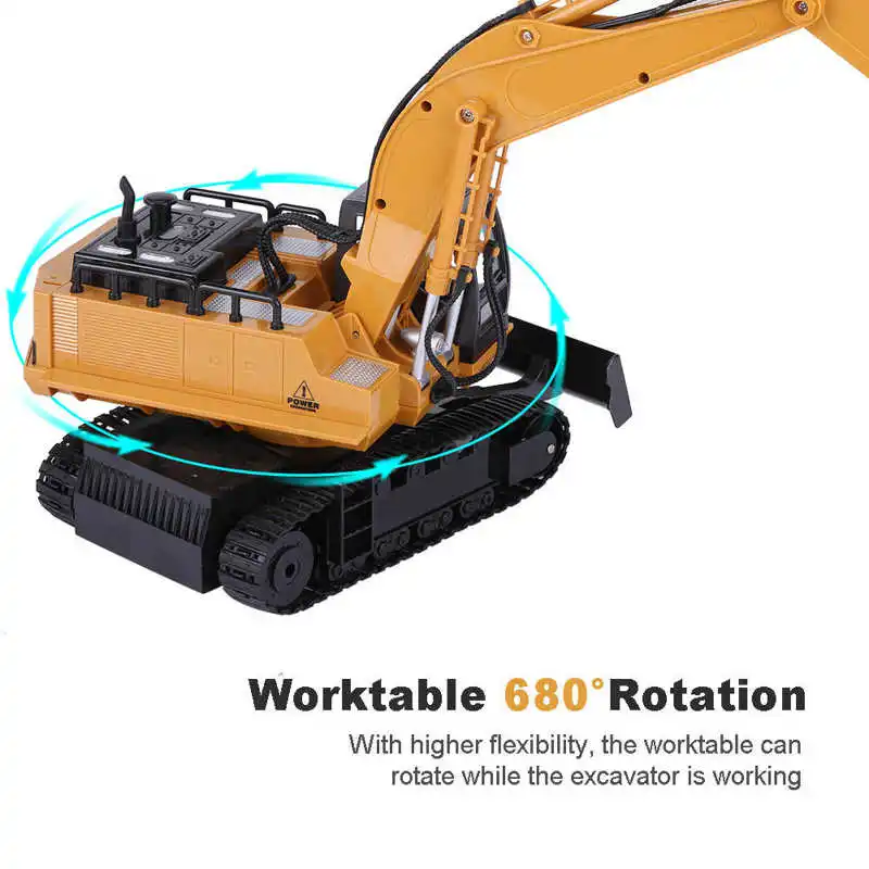 HuiNa CY1594 1/14 LEGA 22CH PARTE METALLO 2.4G ESCAVATORE RC