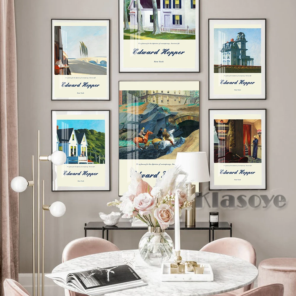 

Edward Hopper American Realism Exhibition Museum Poster Cape Cod Morning Art Prints New York Movie Wall Picture Room Home Decor