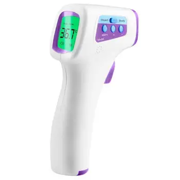 

Portable Digital 3 Color Backlight Non-contact Infrared Forehead Thermometer Contactless Human Body Model thermometer save energ