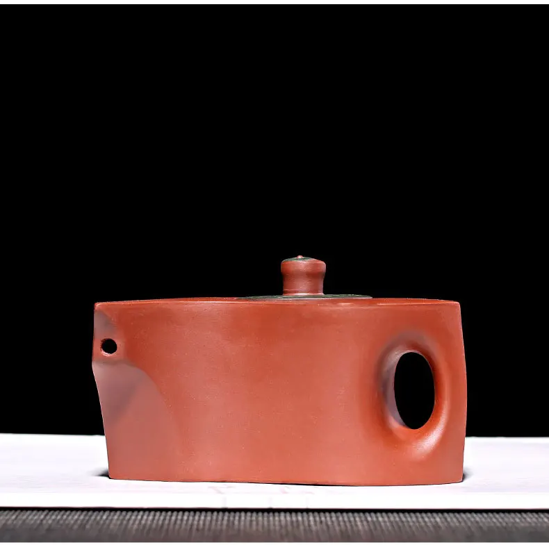 Yixing Clay Teapot Raw Ore Plain Cement Green Clay Universe Bagua Pot Entirely Handmade Pot Tea Set Gift Customization Manufactu