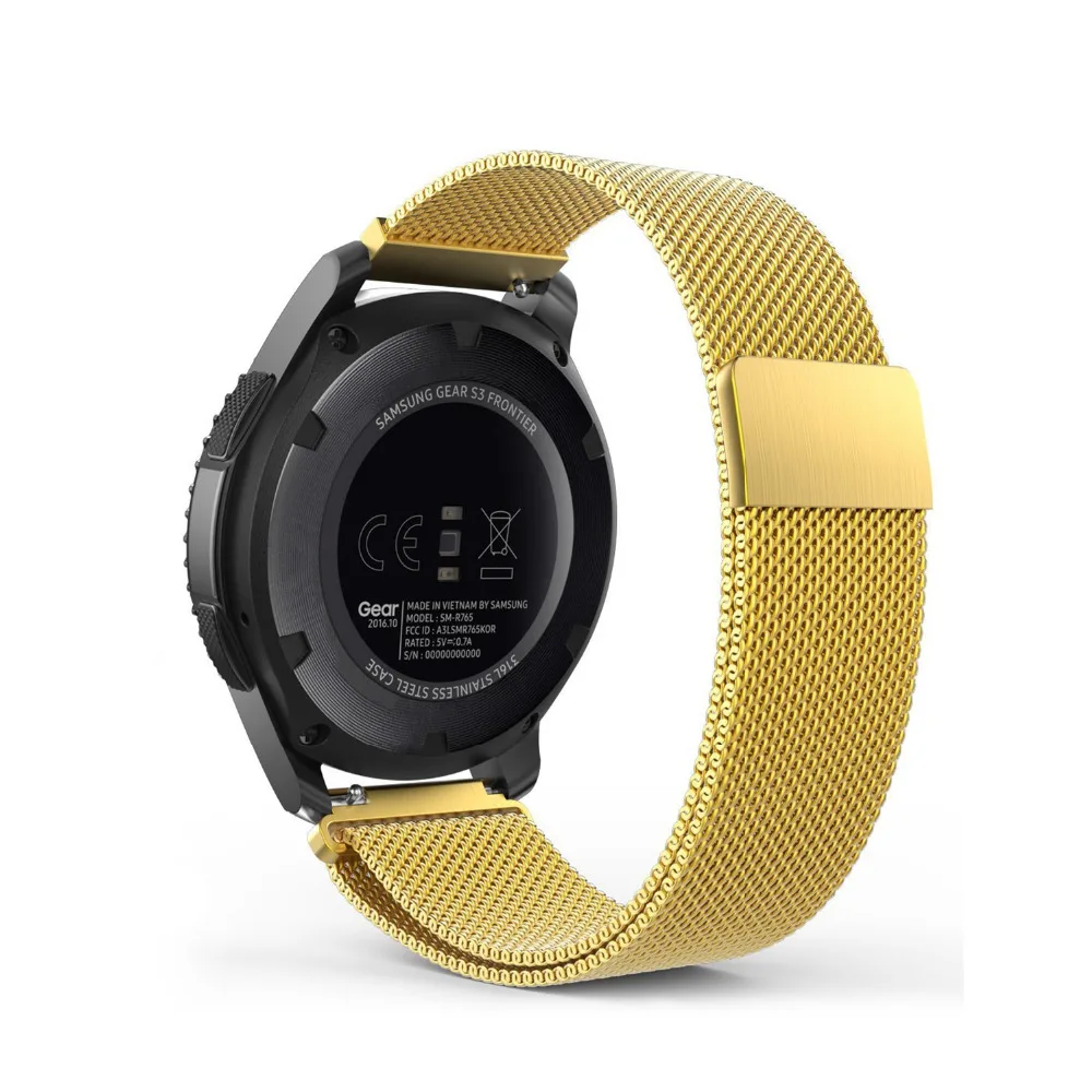 22 мм ремешок для часов для huawei watch gt Миланская петля 20 мм для samsung galaxy watch 46 мм gear s3 frontier galaxy watch active2