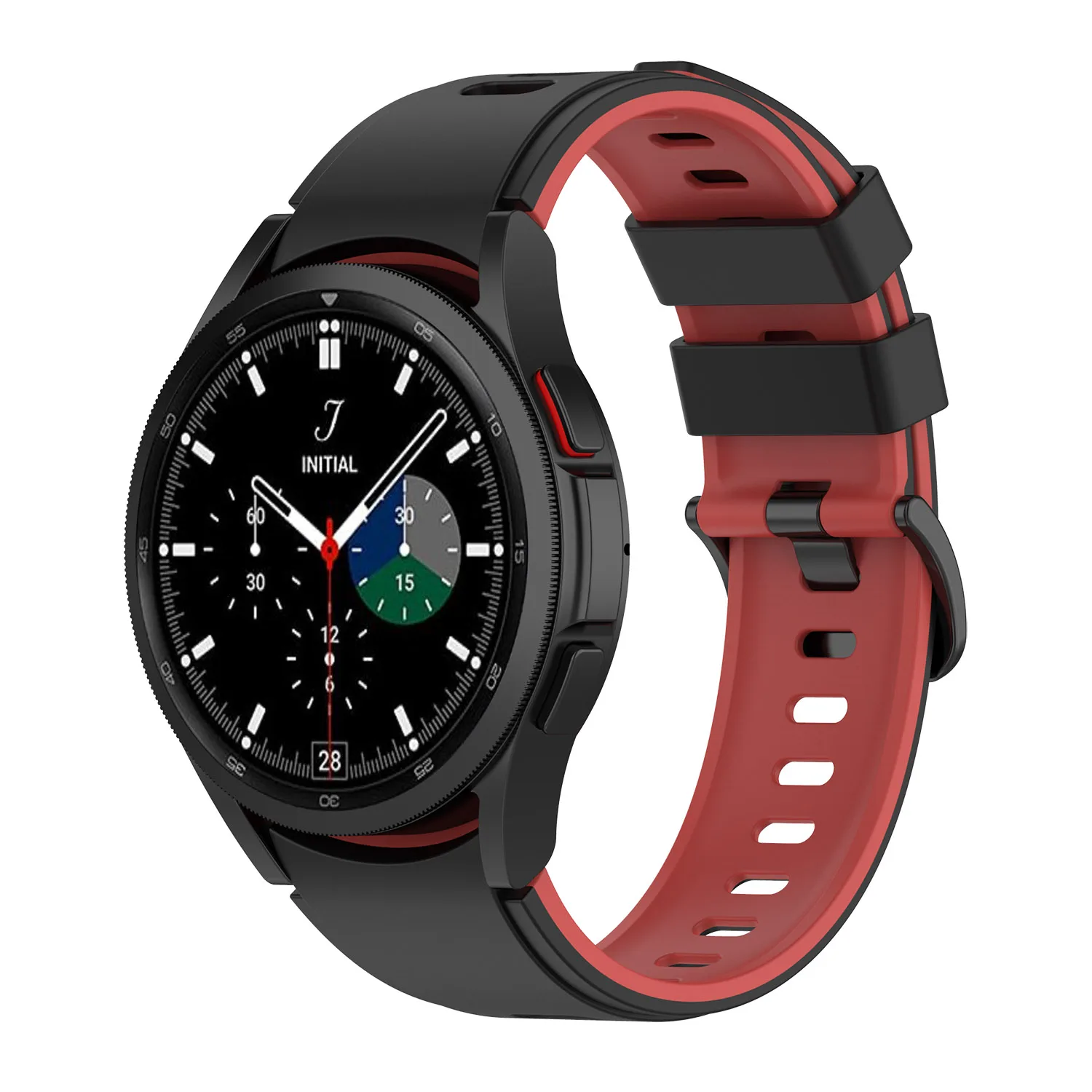 No Gaps Silicone Straps For Samsung Galaxy Watch 4 44mm 40mm/galaxy
